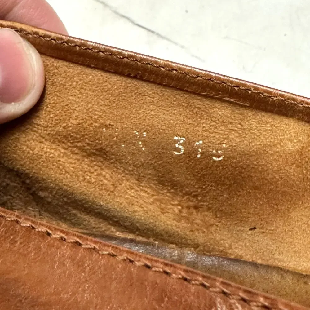 VGUC Polo Ralph Lauren Deerskin Woven Loafer Vintage Made in Italy 10 D